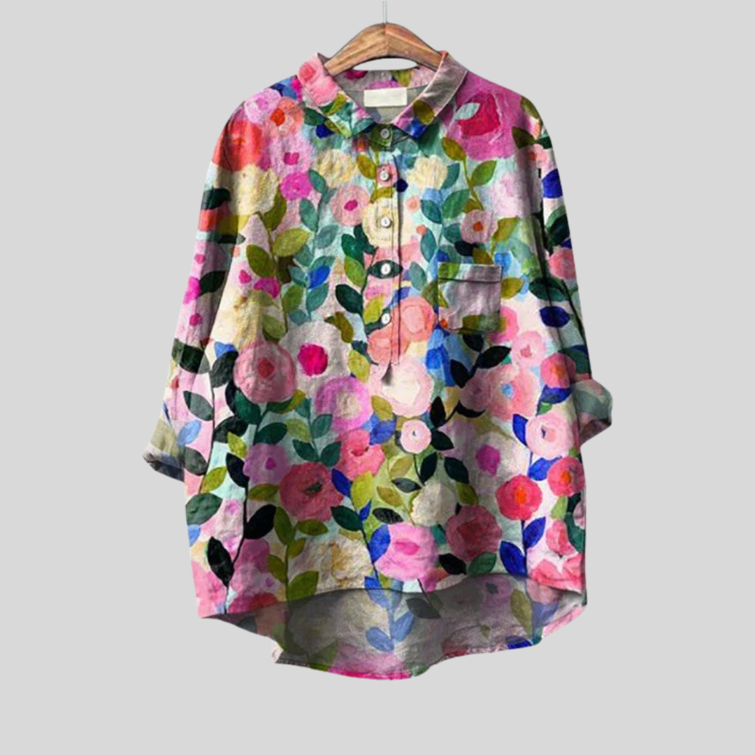 Olivia | Oversized Leinen-Bluse