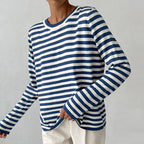 Rosalie | Langarmshirt mit Rundhalsausschnitt und Streifen
