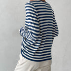 Rosalie | Langarmshirt mit Rundhalsausschnitt und Streifen