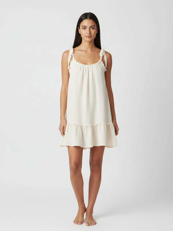 Helena | Lockeres Mini-Kleid mit Rückenausschnitt