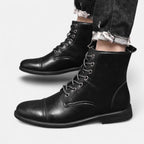 Stilvolle Herrenstiefel aus hochwertigem Kunstleder