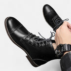 Stilvolle Herrenstiefel aus hochwertigem Kunstleder
