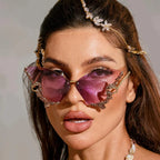Cleo | Schmetterlings-Sonnenbrille mit Glamour-Look