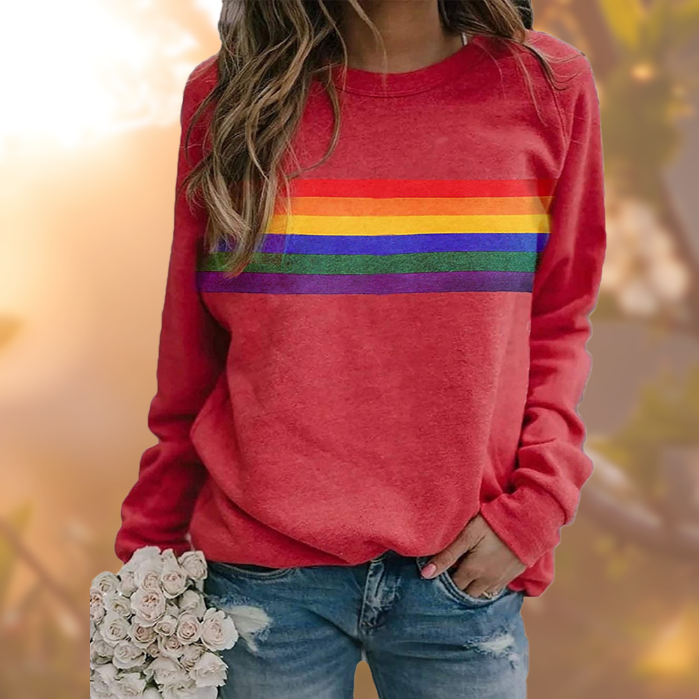 Loni | Pullover mit Rundhals und auffälligem Muster