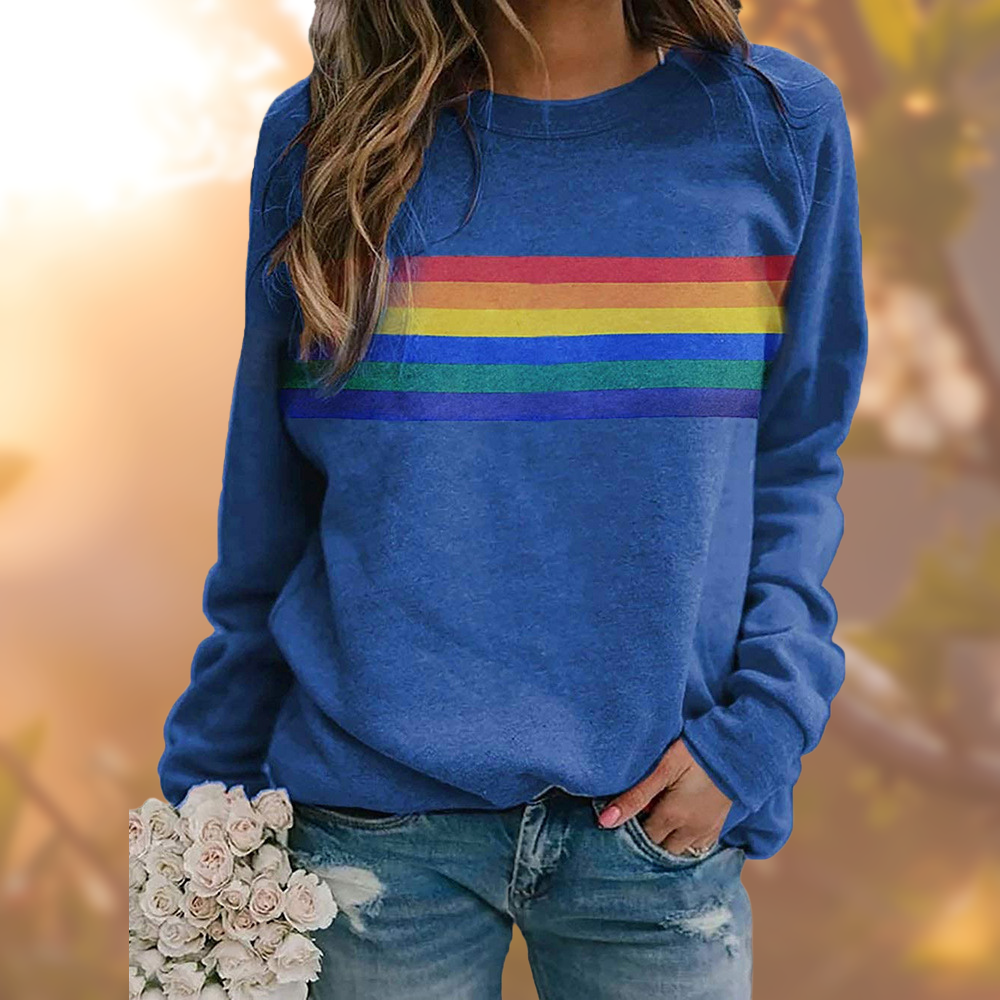 Loni | Pullover mit Rundhals und auffälligem Muster