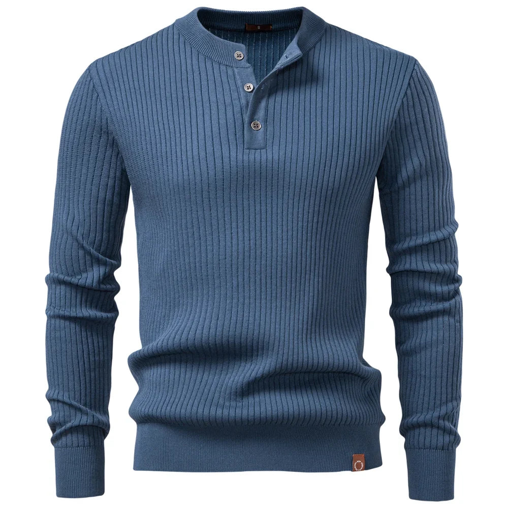Paul | Lässiges Winter-Poloshirt mit Knöpfen