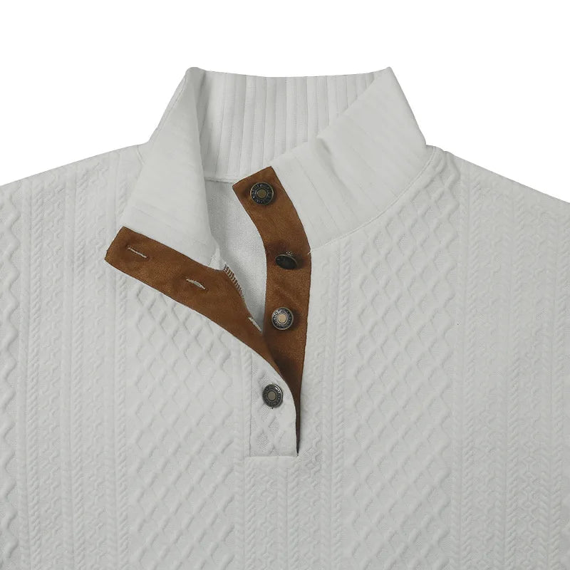 Leopold | Herren-Pullover mit Stehkragen