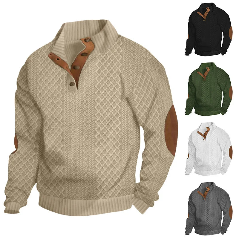 Leopold | Herren-Pullover mit Stehkragen