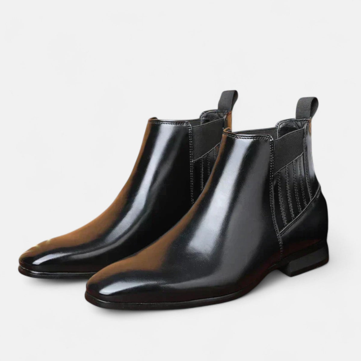 Leon | Stilvolle Herren-Stiefeletten aus Kunstleder