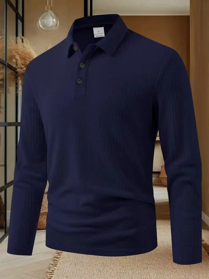 Boris | Eleganter Polo-Pullover mit langen Ärmeln