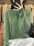 Anja | Schlichter Strickpullover in zwanzig Farben