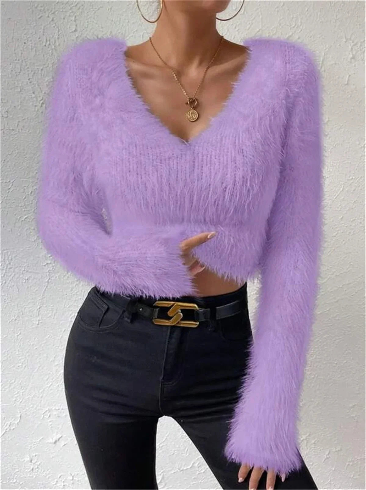 Hanna | Feinstrickpullover mit verkürzter Länge
