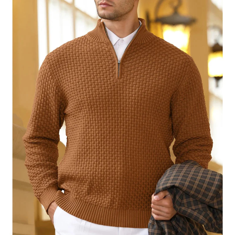 Veit | Herrenpullover aus Waffelstrick