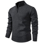 Hugo | Feinstrick-Pullover mit halbem Reißverschluss