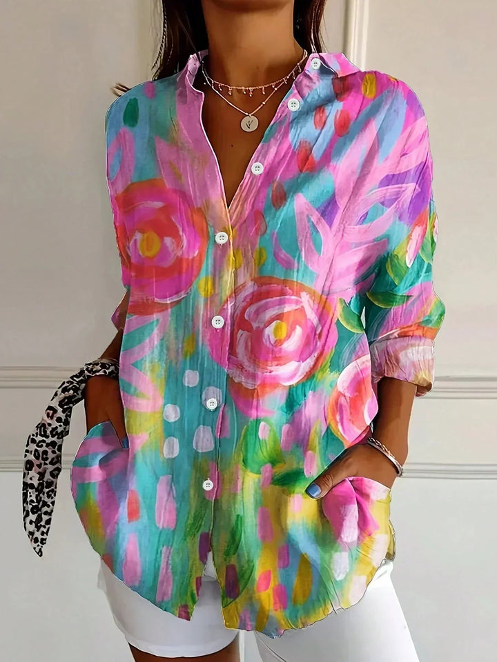 Astrid | Bunte Musterbluse
