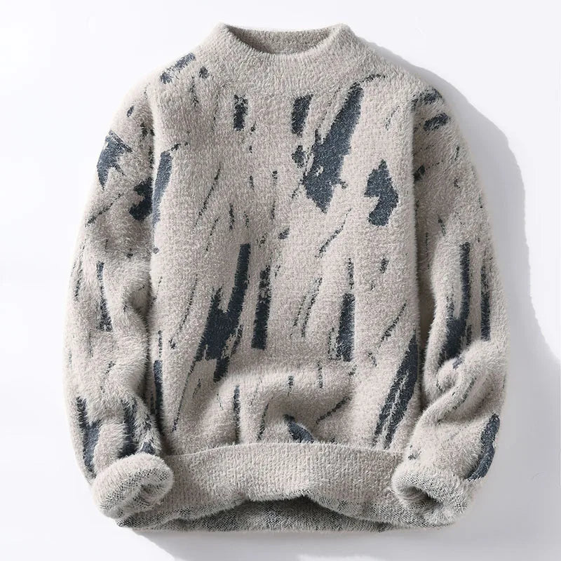 Till | Strickpullover mit abstraktem Muster
