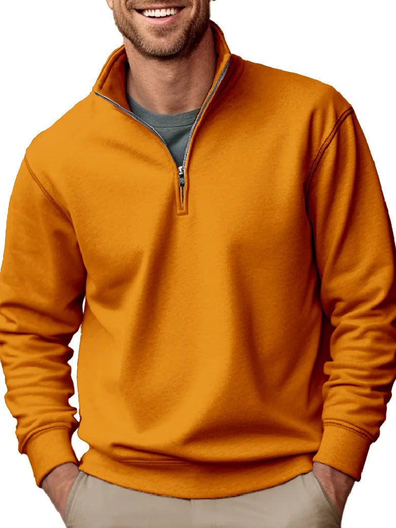 Lothar | Warmer Winterpullover mit Reißverschluss