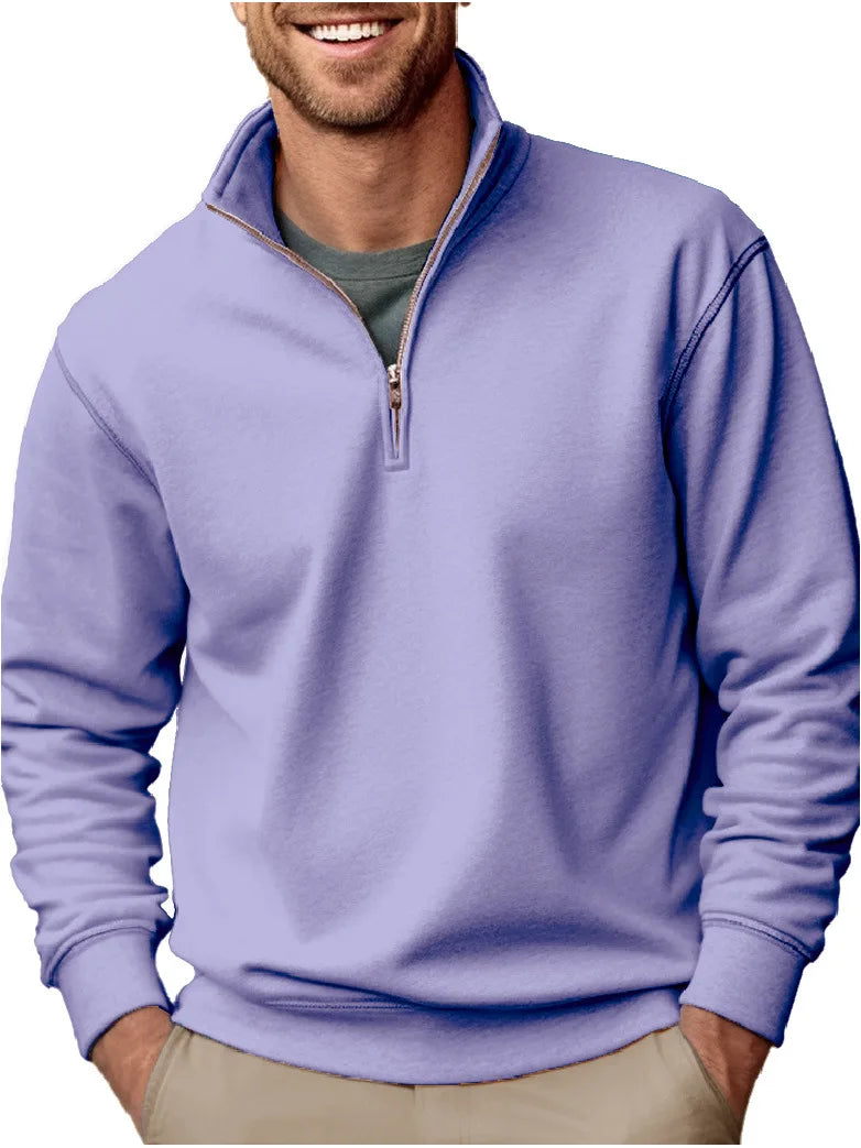 Lothar | Warmer Winterpullover mit Reißverschluss
