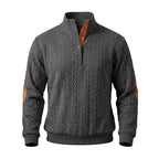 Michael | Klassischer Zopfstrickpullover mit Stehkragen