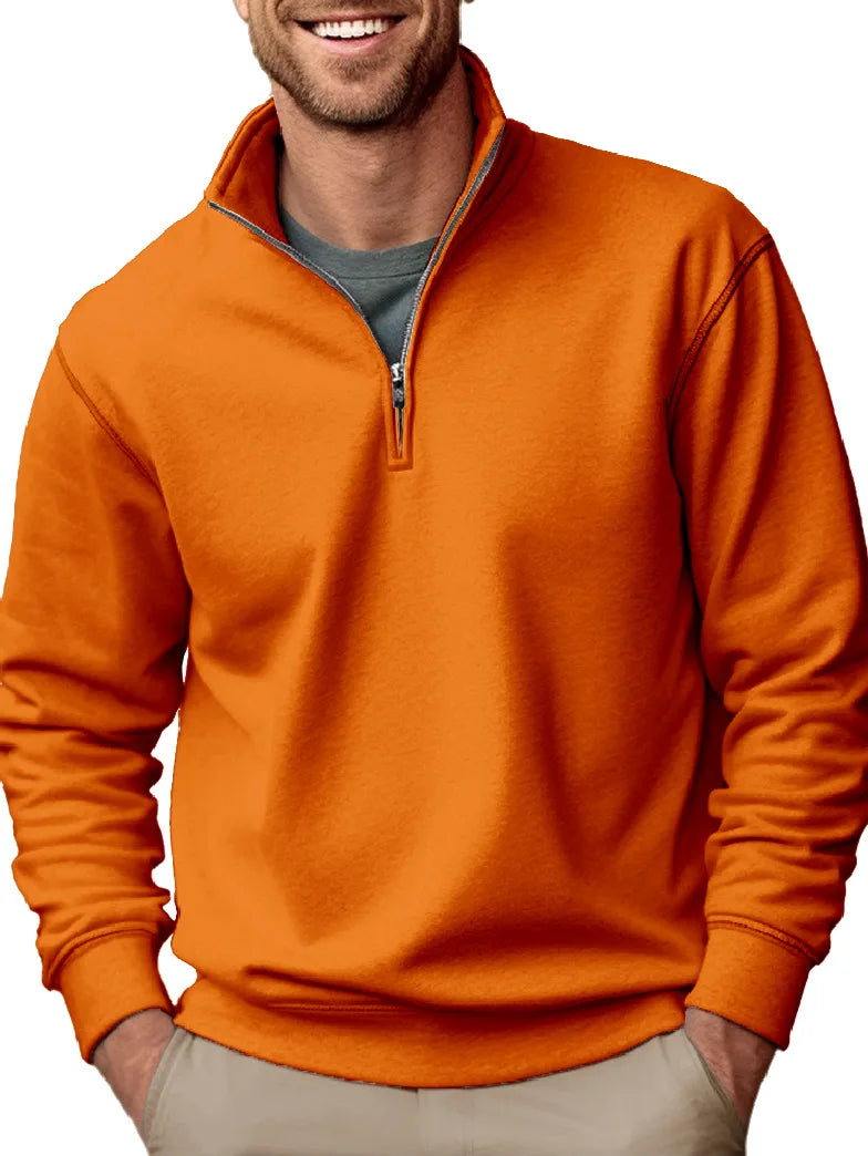 Lothar | Warmer Winterpullover mit Reißverschluss