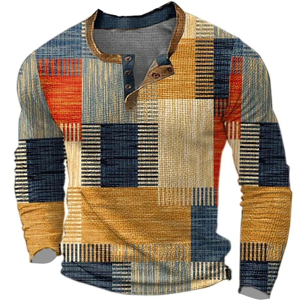 Gunther | Farbenfrohes Herren-Langarmshirt