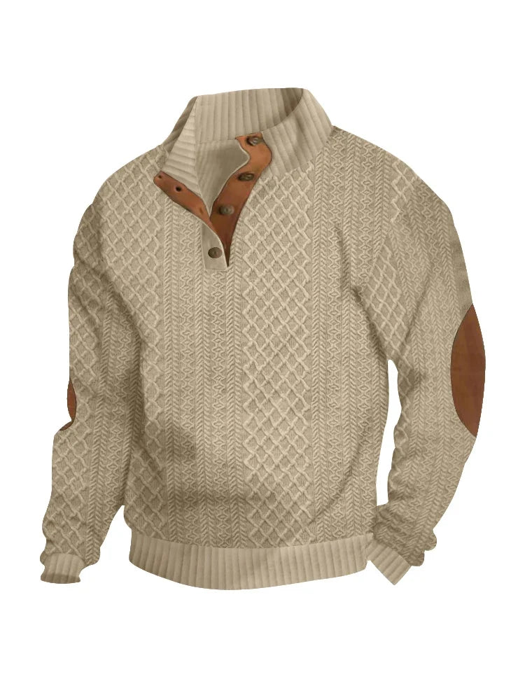 Tobias | Herbstpullover mit Knopfleiste