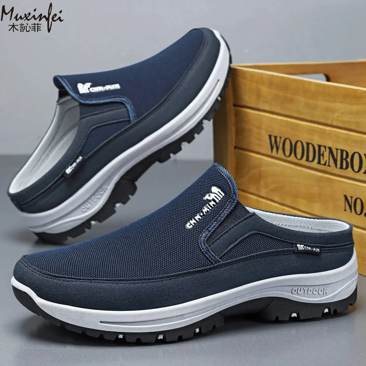Anselm | Bequeme Slip-On Herrenschuhe mit Fußbett