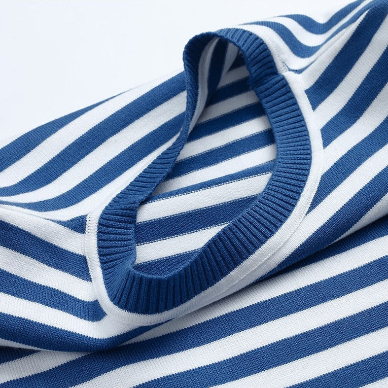 Rosalie | Langarmshirt mit Rundhalsausschnitt und Streifen