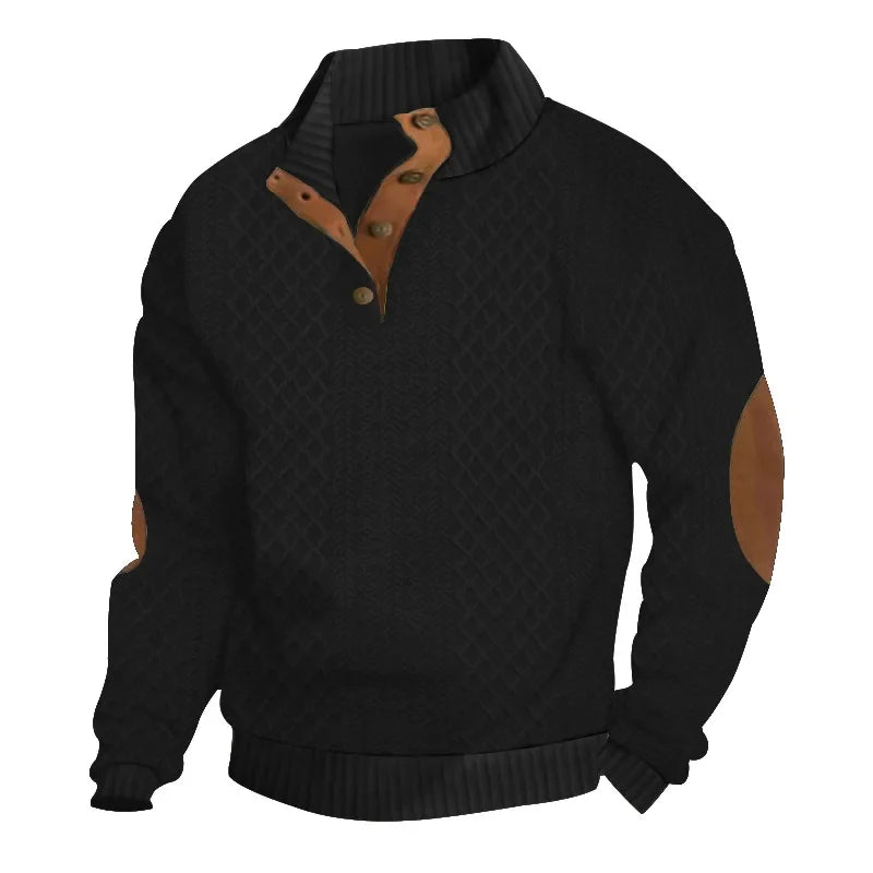 Leopold | Herren-Pullover mit Stehkragen