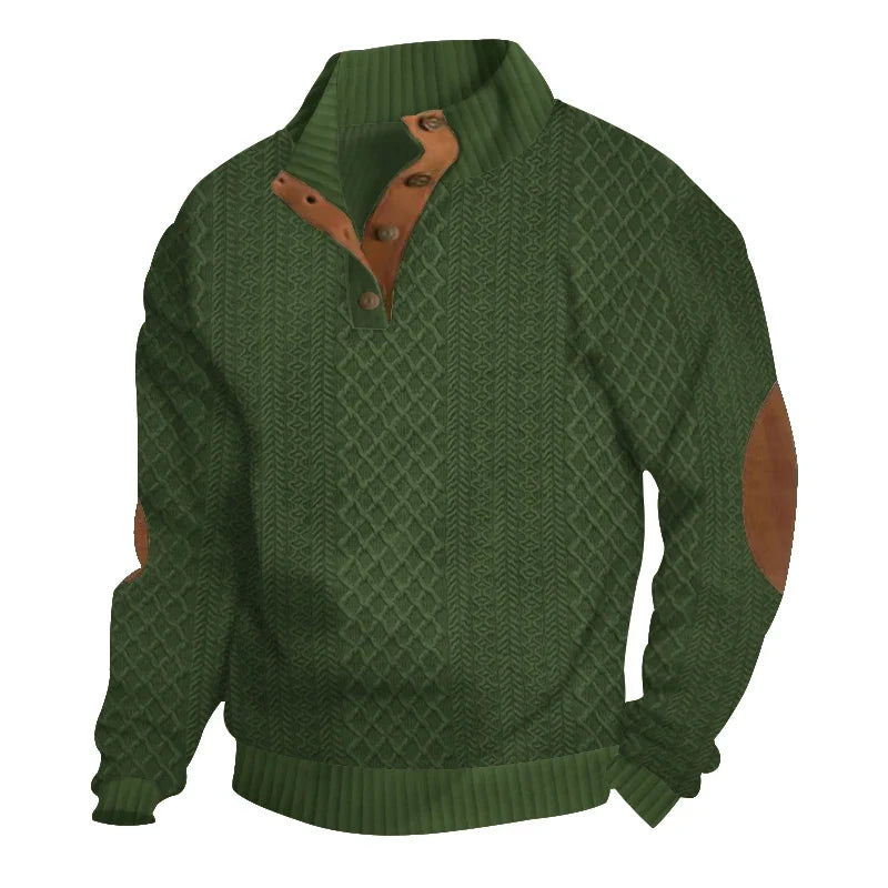 Tobias | Herbstpullover mit Knopfleiste