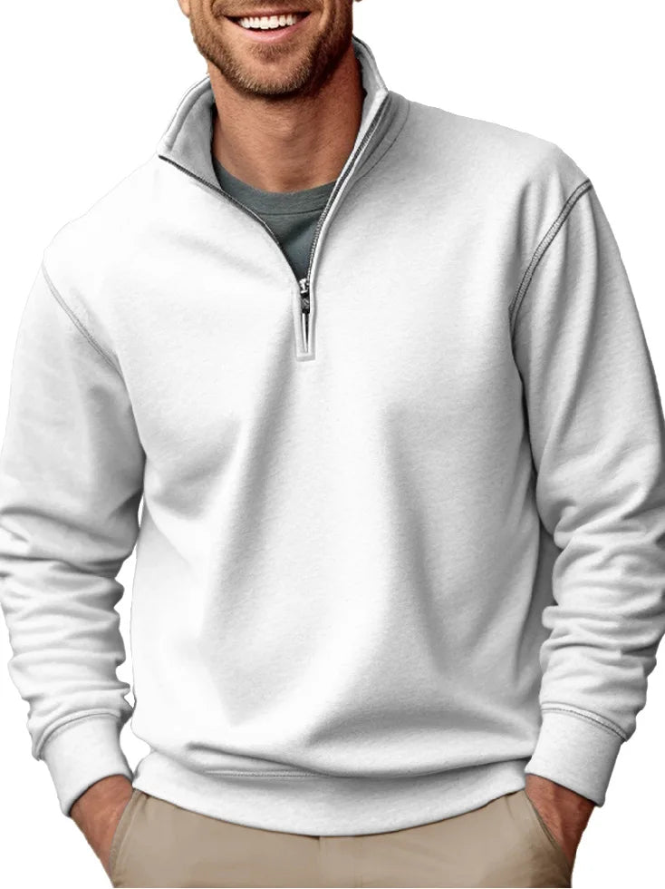 Lothar | Warmer Winterpullover mit Reißverschluss