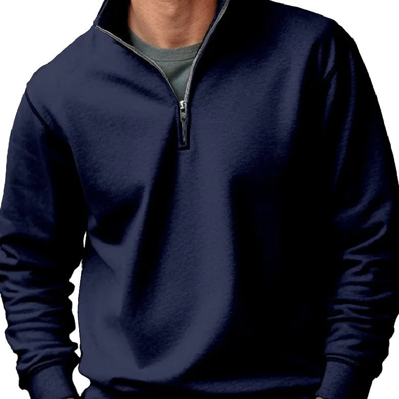 Lothar | Warmer Winterpullover mit Reißverschluss