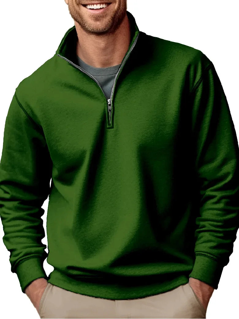 Lothar | Warmer Winterpullover mit Reißverschluss