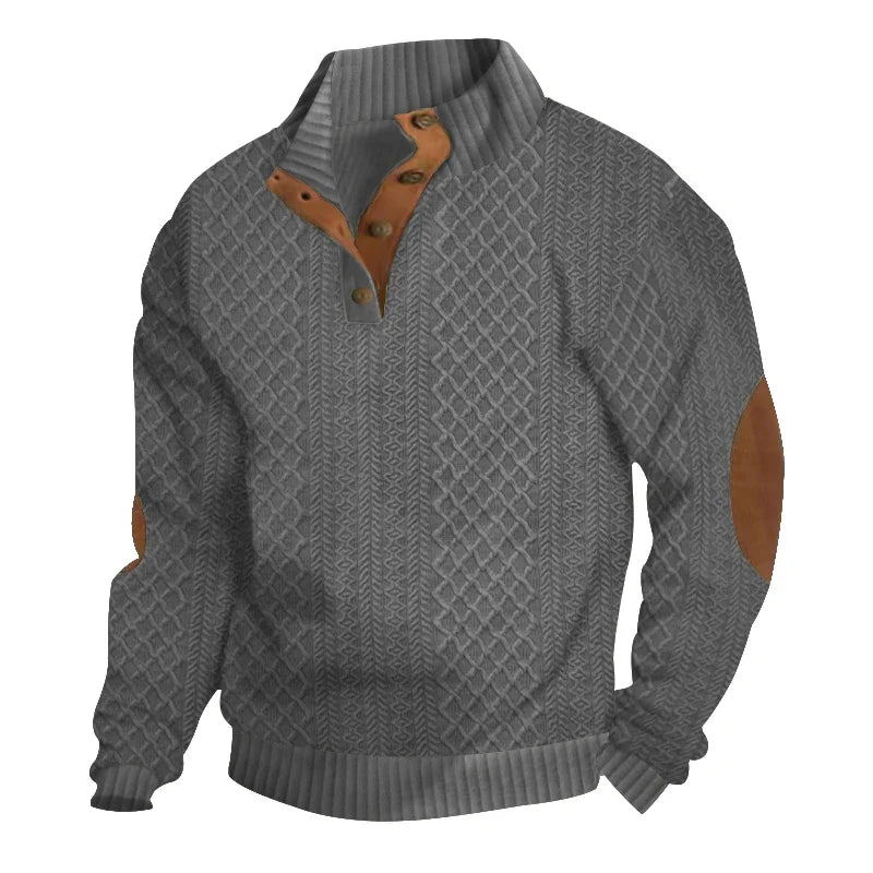 Tobias | Herbstpullover mit Knopfleiste