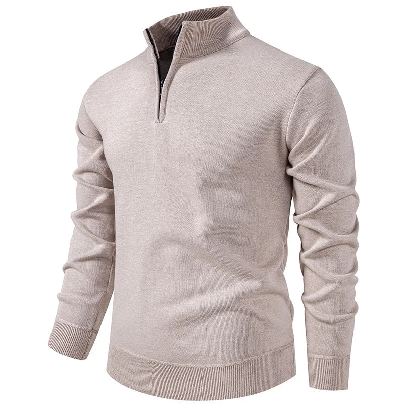 Hugo | Feinstrick-Pullover mit halbem Reißverschluss