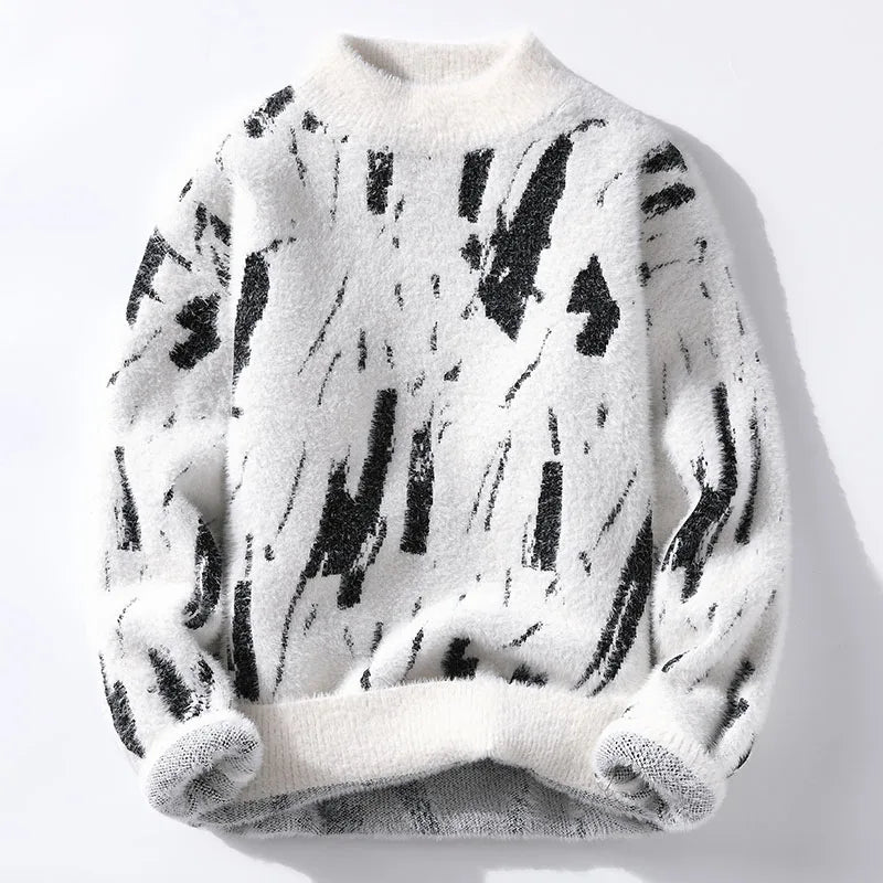 Till | Strickpullover mit abstraktem Muster