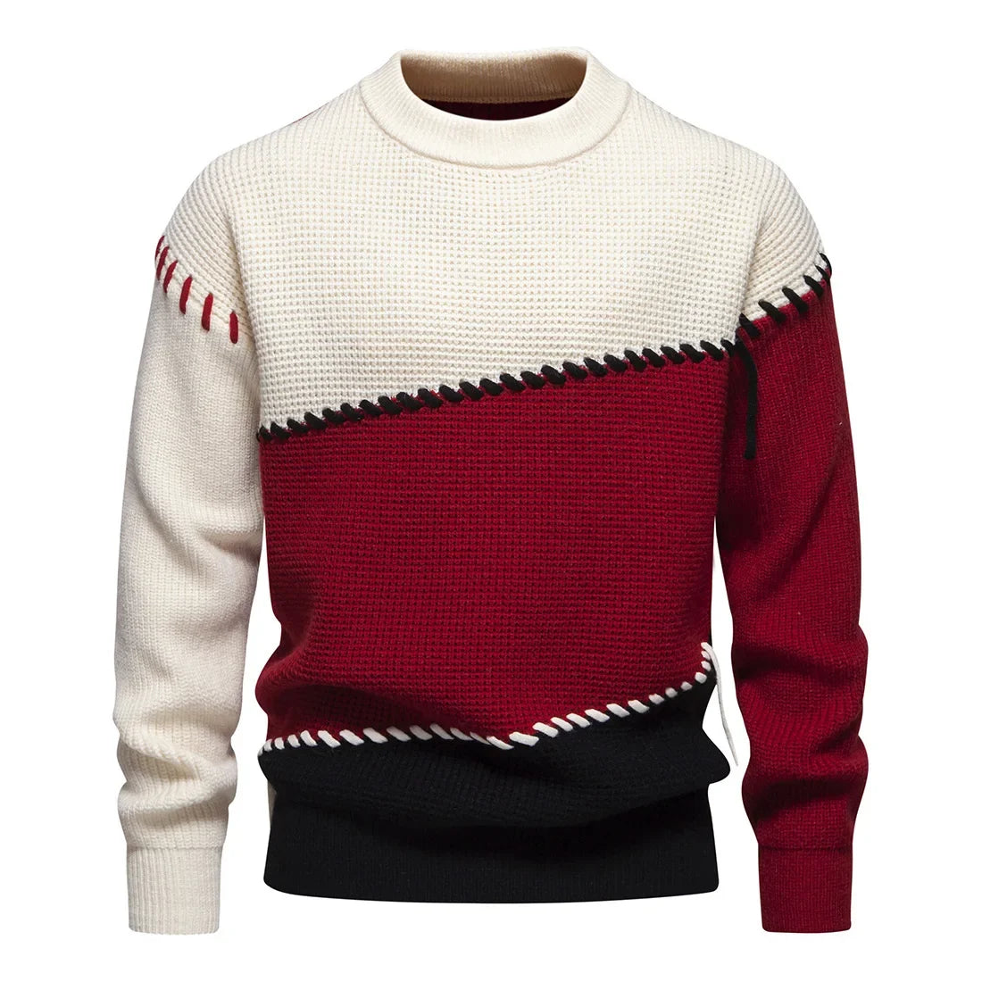 Philipp | Trendiger Grobstrick-Herbstpullover
