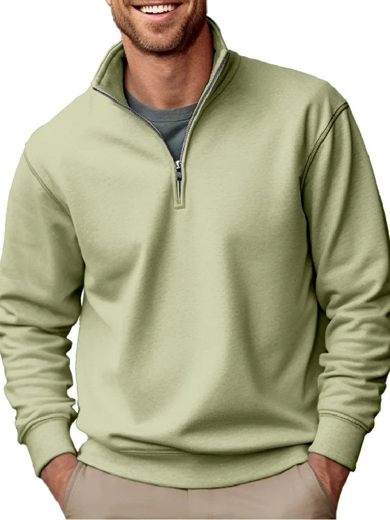 Lothar | Warmer Winterpullover mit Reißverschluss