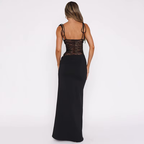 Antonia | Abendkleid mit Spitzeneinsätzen
