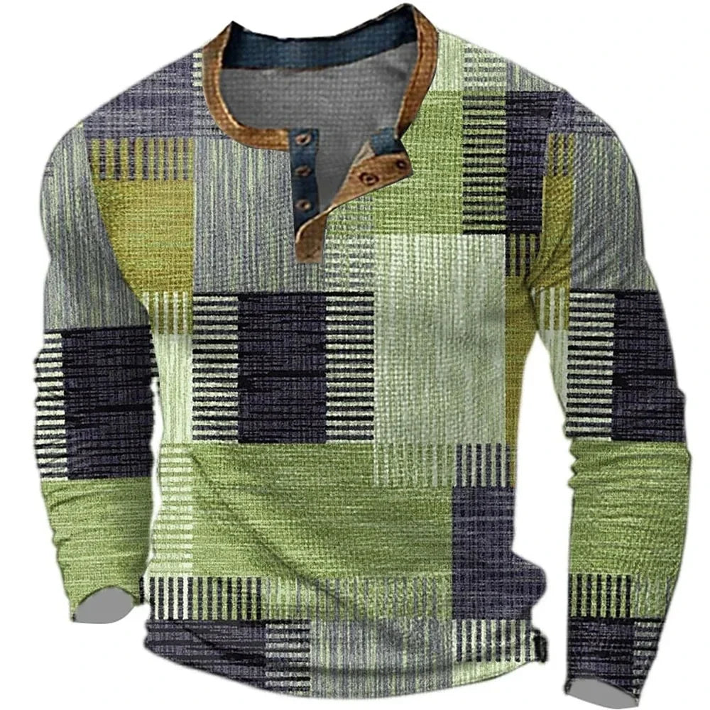 Gunther | Farbenfrohes Herren-Langarmshirt
