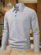 Boris | Eleganter Polo-Pullover mit langen Ärmeln
