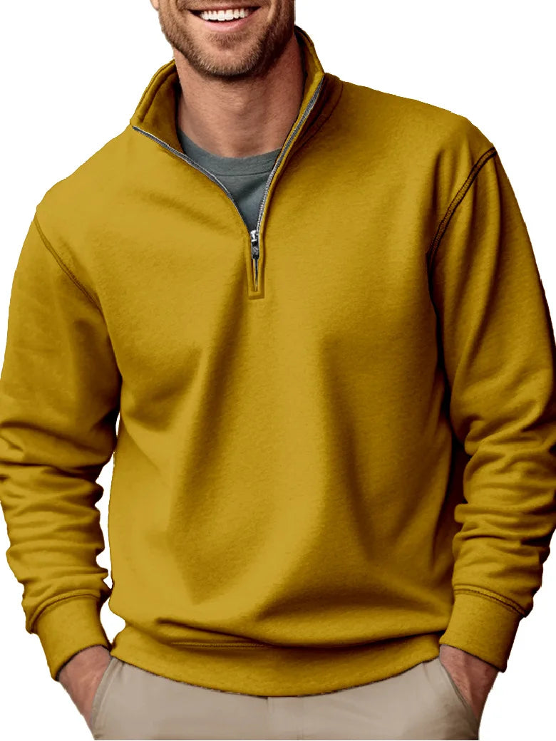 Lothar | Warmer Winterpullover mit Reißverschluss