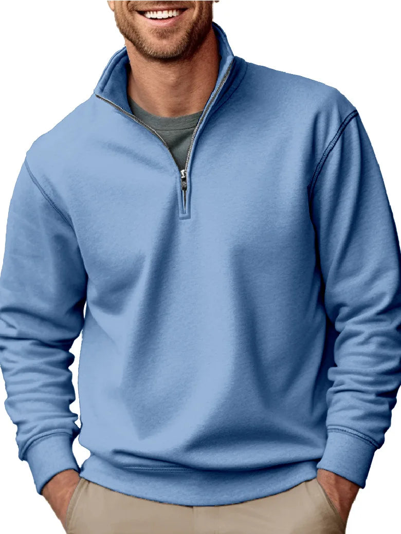 Lothar | Warmer Winterpullover mit Reißverschluss