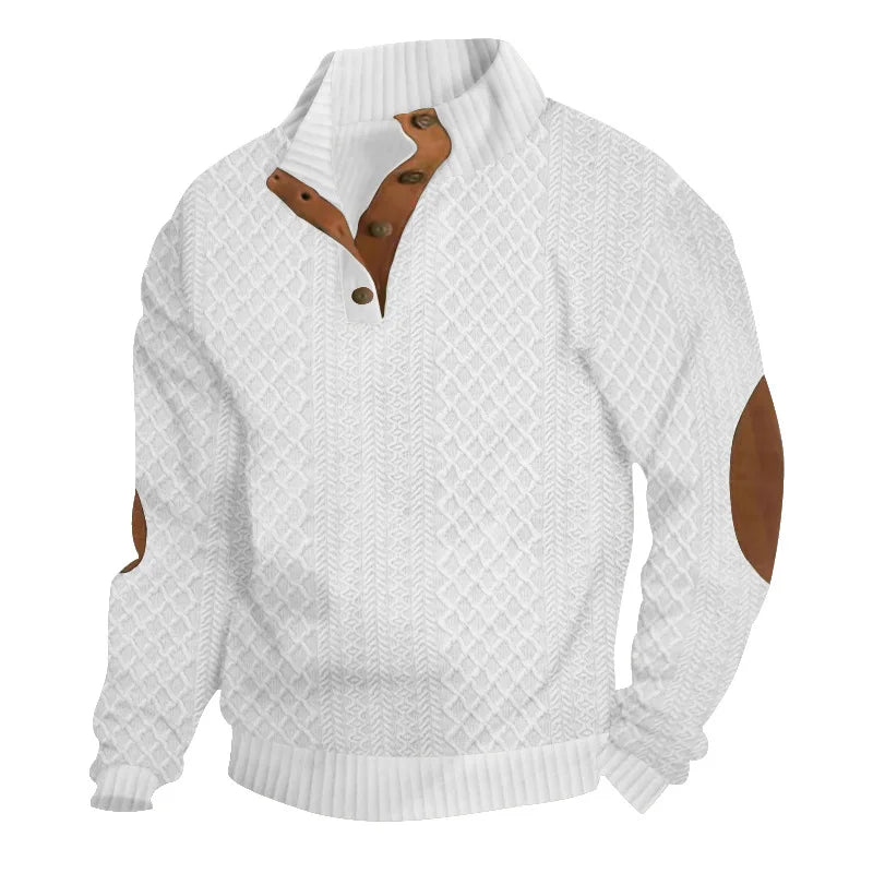Leopold | Herren-Pullover mit Stehkragen