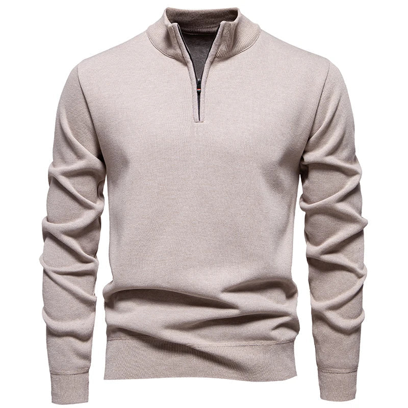 Hugo | Feinstrick-Pullover mit halbem Reißverschluss