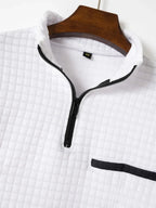 Lorenz | Herren-Pullover mit Reißverschluss und Struktur