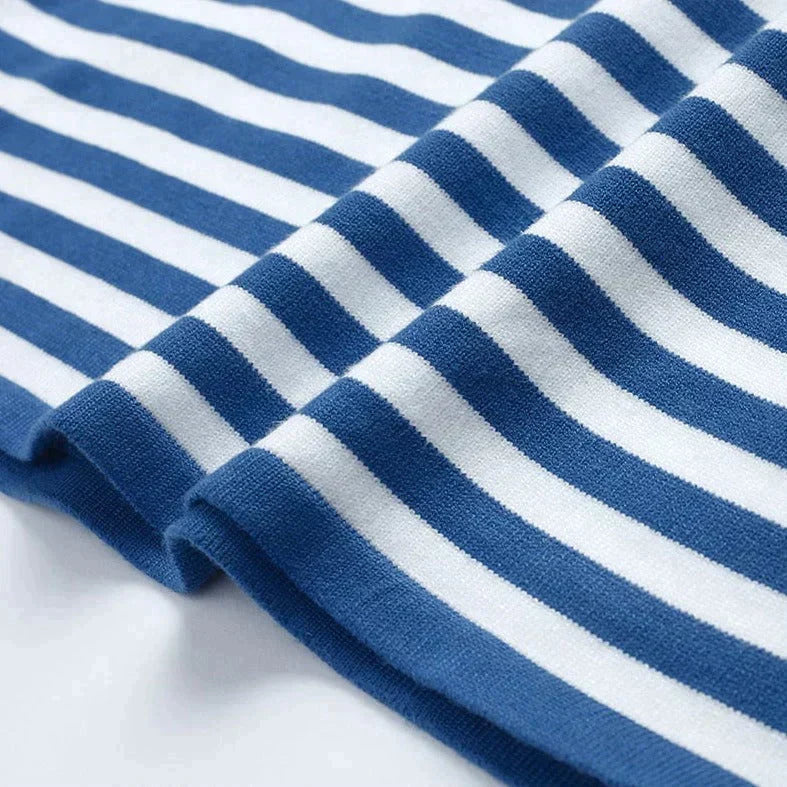 Rosalie | Langarmshirt mit Rundhalsausschnitt und Streifen