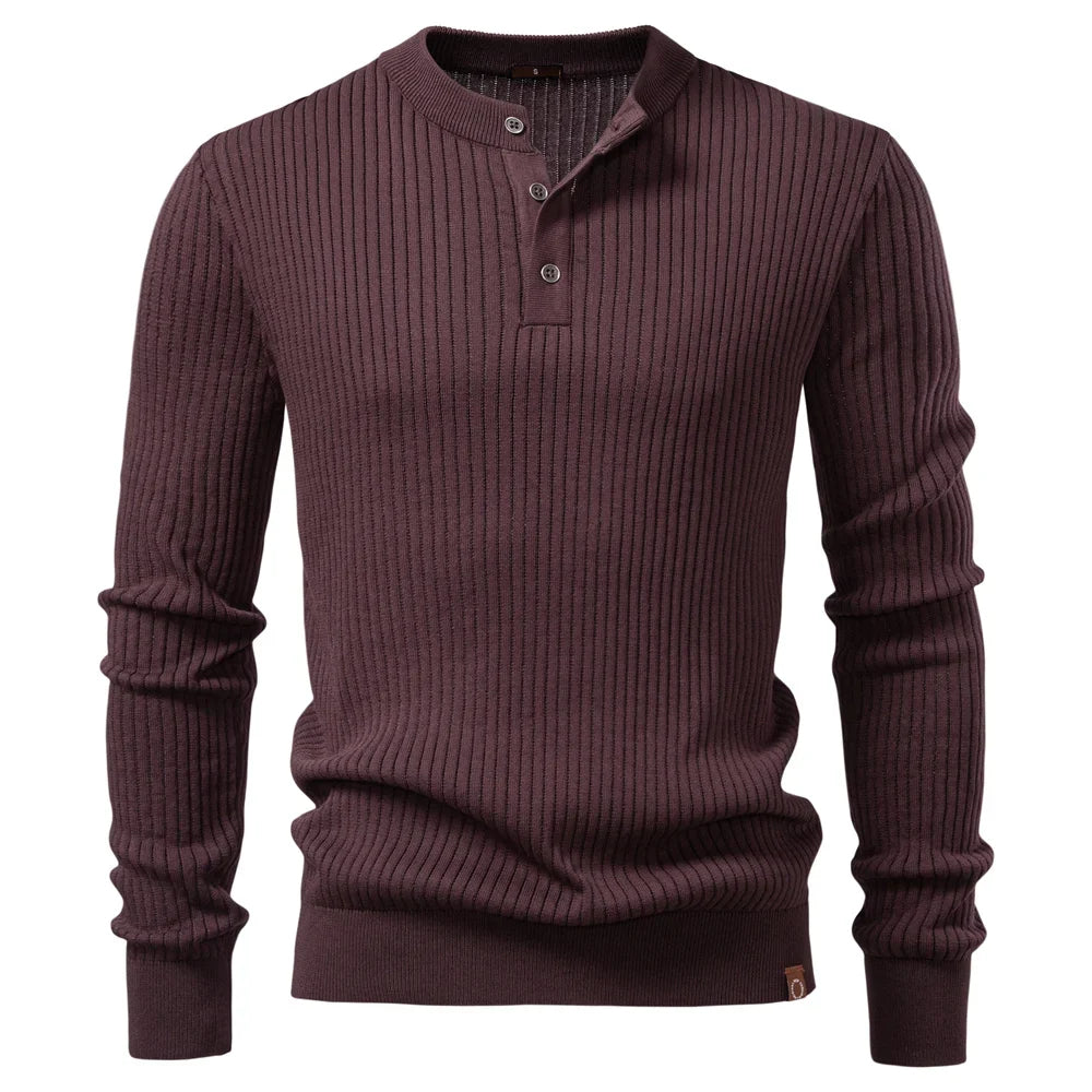 Paul | Lässiges Winter-Poloshirt mit Knöpfen