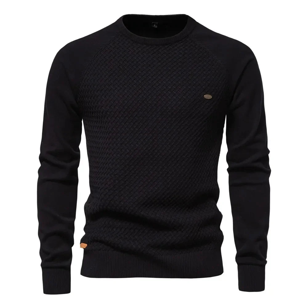Kurt | Klassischer Strickpullover mit Rautenmuster