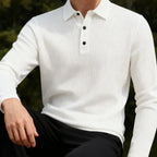 Boris | Eleganter Polo-Pullover mit langen Ärmeln